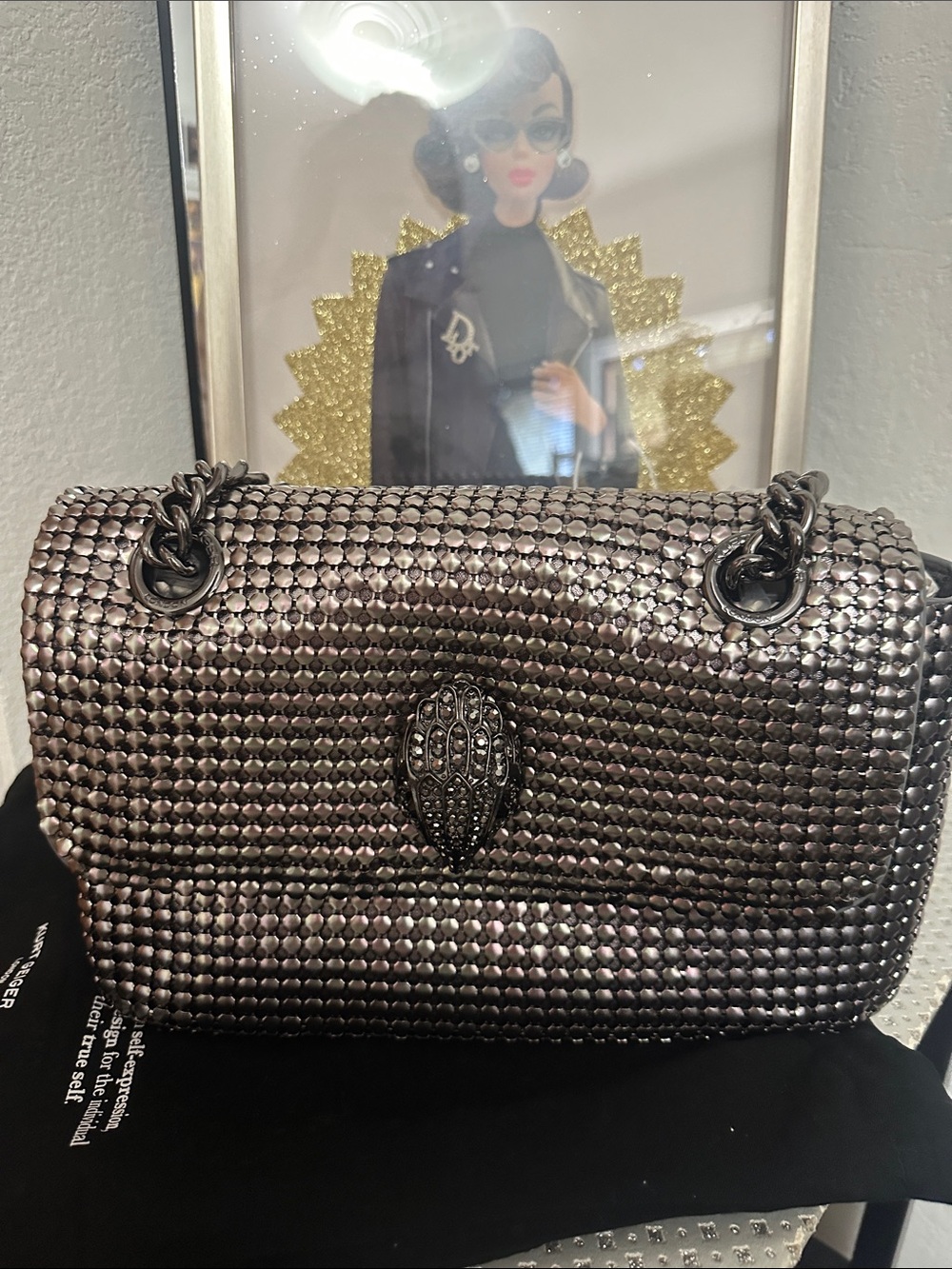 Kurt Geiger Kensington Metallic Bag